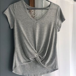 Grey Hi-Lo Style Tee Shirt